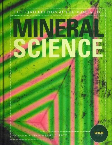 Manual of mineral science klein edition. - Courants stylistiques dans l'art mobilier au paléolithique supérieur.