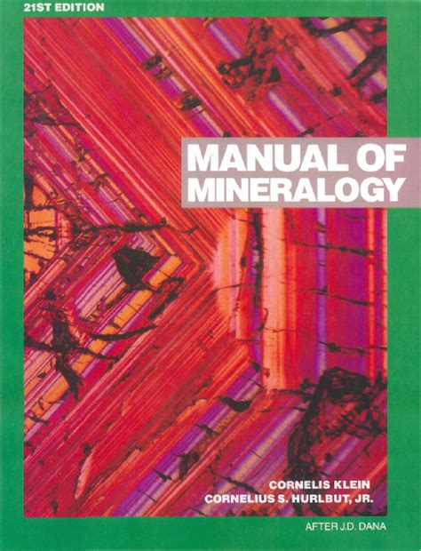 Manual of mineralogy of klein hurlbut. - Alfa laval mopx 205 instruction manual.