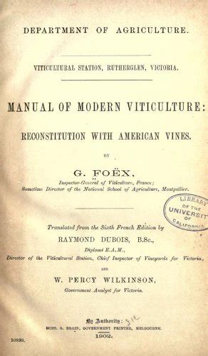 Manual of modern viticulture by g fo x. - To kill a mockingbird study guide.