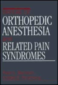 Manual of orthopedic anesthesia and related pain syndromes by ralph l bernstein. - Solution and manual of thermodynamics 1 by hipolito santa maria.