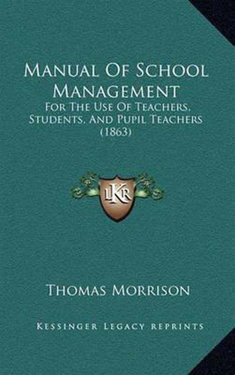 Manual of school management by thomas morrison. - Diccionario de etica cristiana y teologia pastoral hardback.