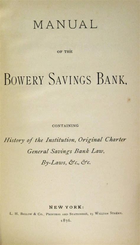 Manual of the bowery savings bank by bowery savings bank of new york. - 2003 audi a4 oil pump seal manual.