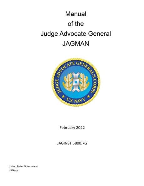 Manual of the judge advocate general jagman. - Reflexiones para políticas sociales y territoriales.