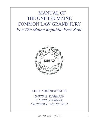 Manual of the unified maine common law grand jury for. - Manuale di storia di mcgraw hill.