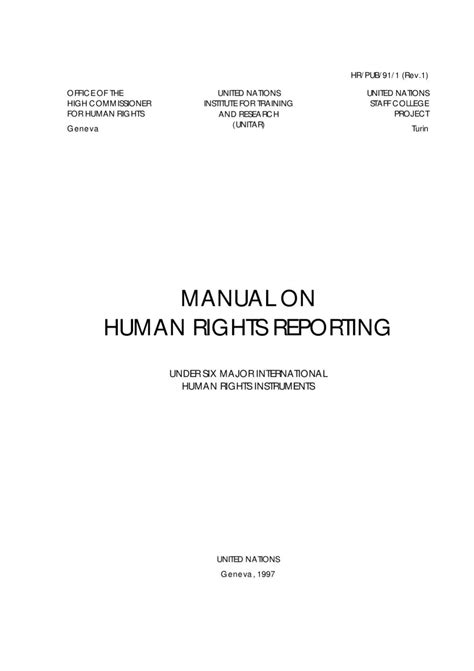 Manual on human rights reporting sales no e 91 xiv 1. - Ross westerfield jaffe 6th edition solution manual.