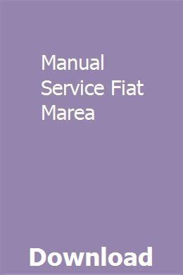 Manual service fiat marea code 185. - 50 puntos de atencion para nadar bien el manual definitivo para mejorar y disfrutar de una natacion eficiente spanish edition.