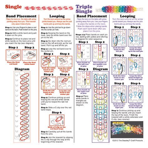 Gallery for > rainbow loom instructions printableLoo