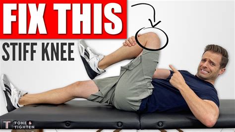 Manual therapy for stiff knee - YouTube