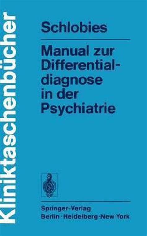 Manual zur differentialdiagnose in der psychiatrie. - Abhandlungen zu der lehre von der reibungselektricität.