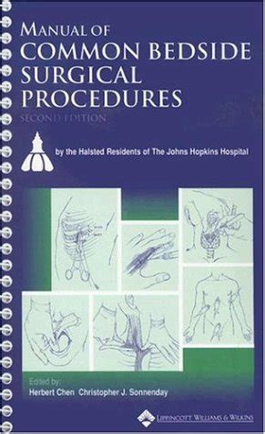 Download Manual Of Common Bedside Surgical Procedures By Herbert Chen