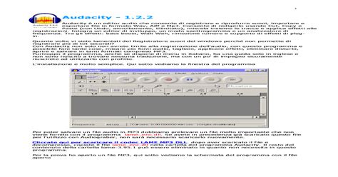 Manuale audacity 2 0 6 italiano. - Linnaean system of classification study guide answers.
