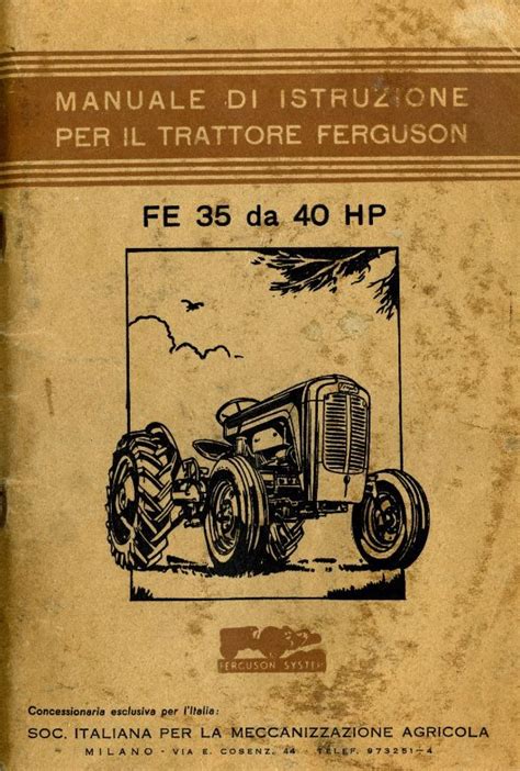 Manuale d'uso per trattori ferguson 6490. - Mercedes benz manuale di servizio telaio carrozzeria serie 123 due volumi.