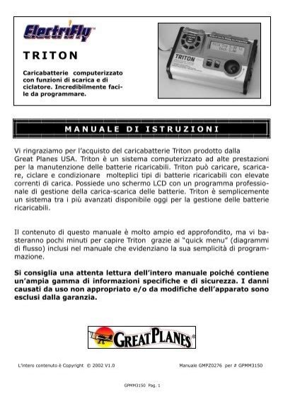 Manuale del caricabatterie per triton eq. - A guide for using bridge to terabithia in the classroom.