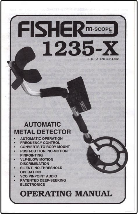 Manuale del metal detector fisher 1235 x fisher 1235 x metal detector manual. - 2004 acura tl wiring harness manual.