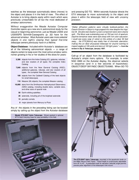 Manuale dell'operatore del telescopio meade etx 125. - Accounting study guide 9th edition by horngren.