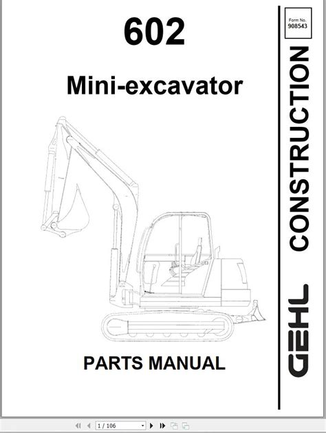Manuale delle parti dell'escavatore compatto mini gehl 603 918041. - Pdca cost and estimating guide volume ii by.