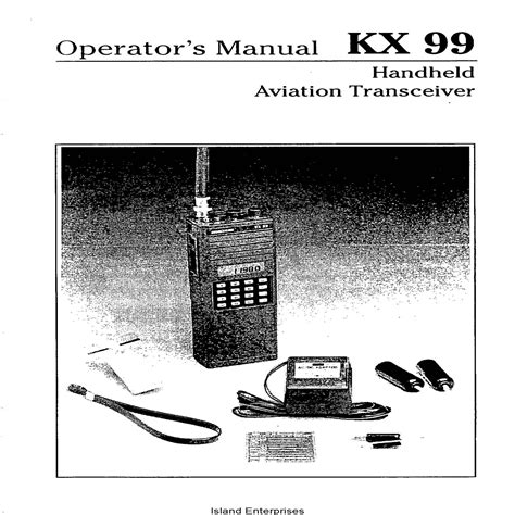 Manuale di bendix king kx 99. - Kawasaki pararie 300 atv owners manual.