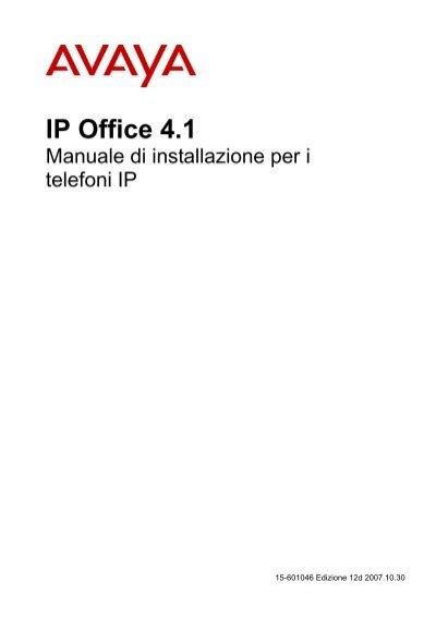 Manuale di installazione di avaya ip office. - Ge logiq 5 ultrasound user manual.