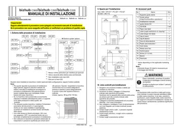 Manuale di installazione di comfort 220. - Instruction manual for colour changer model krc 830.