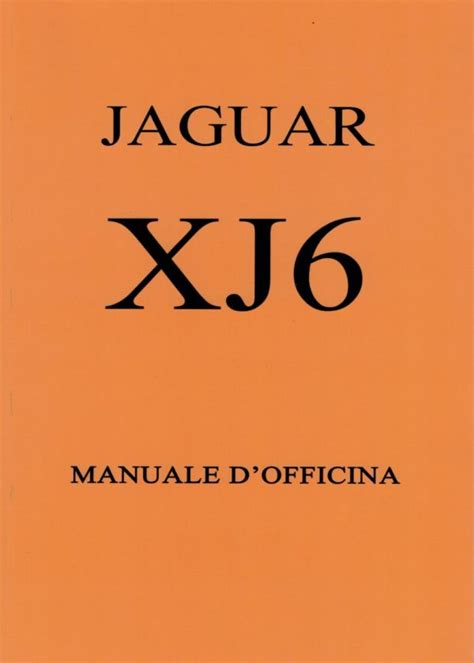 Manuale di officina jaguar xj6 serie 3. - 160 manuale di riparazione del trattorino.