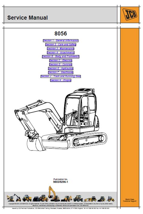 Manuale di riparazione di mini escavatore cingolato jcb 8056 istantaneo. - Imagen en el espejo sandra brown.