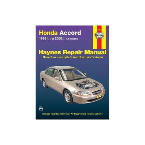 Manuale di riparazione haynes honda accord 2002. - Download gratuito manuale di servizio v rod.