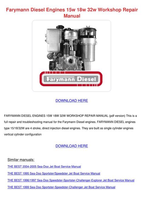 Manuale di riparazione officina motori diesel farymann 15w 18w 32w. - Sears craftsman 16 scroll saw manual.