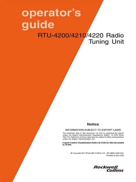 Manuale di rockwell collins rtu 4200. - Dsp oppenheim 3rd edition solution manual.