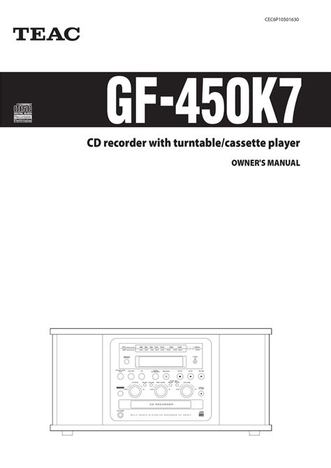 Manuale di servizio di teac gf 450k7. - Manuali per pompe di calore bryant.