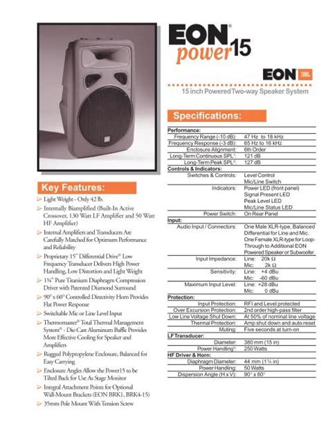 Manuale di servizio jbl eon power 15. - Toshiba equium m40 m45 satellite m40 m 45 repair service manual download.