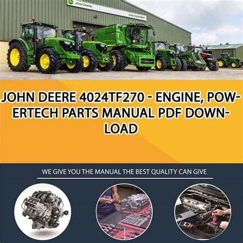 Manuale di servizio john deere 4024tf270. - Quality managers complete guide to iso 9000 2000 supplement.