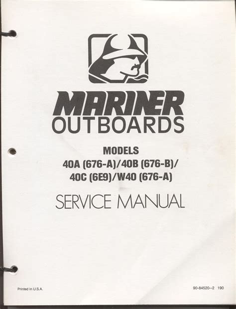 Manuale di servizio mariner 40 cv. - Download manuale di servizi telefonici lg d100.