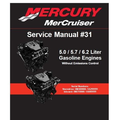 Manuale di servizio mercruiser 31 5 0l 5 7l 6 2l motore a benzina mpi. - Yamaha yz125 komplette werkstatt reparaturanleitung 1994.