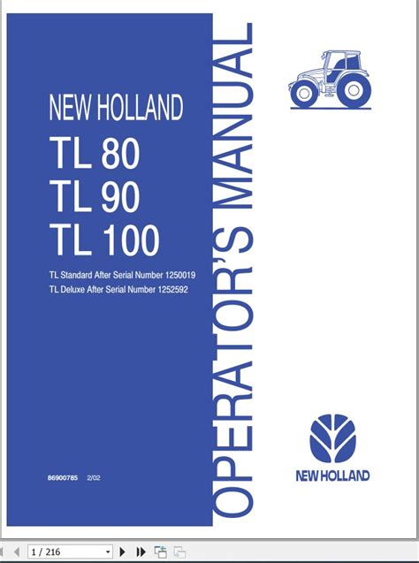 Manuale di servizio new holland tl90. - First language lessons for the well trained mind level 3 instructor guide first language lessons.