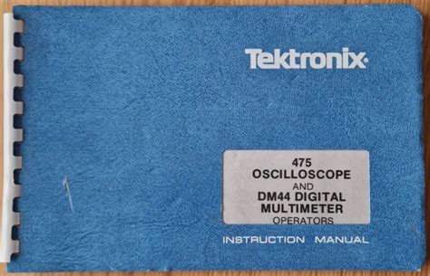 Manuale di servizio oscilloscopio tektronix 475. - Alle mörder sind schon da. die kleptomanin / das schicksal in person..
