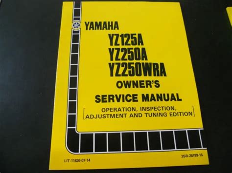 Manuale di servizio yamaha yz125 2006. - Pdf gratuito ford ranger manuale d'officina.