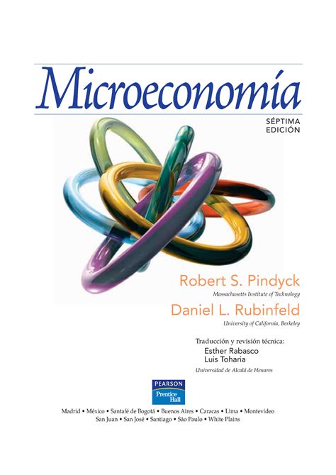 Manuale di soluzioni pindyck di microeconomia. - Estudio comparativo de la formación profesional en colombia.
