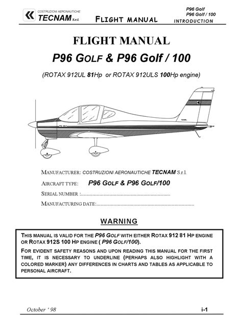 Manuale di volo golf tecnam p96. - Free diagnostic manuals for prestolite ac electric motor.