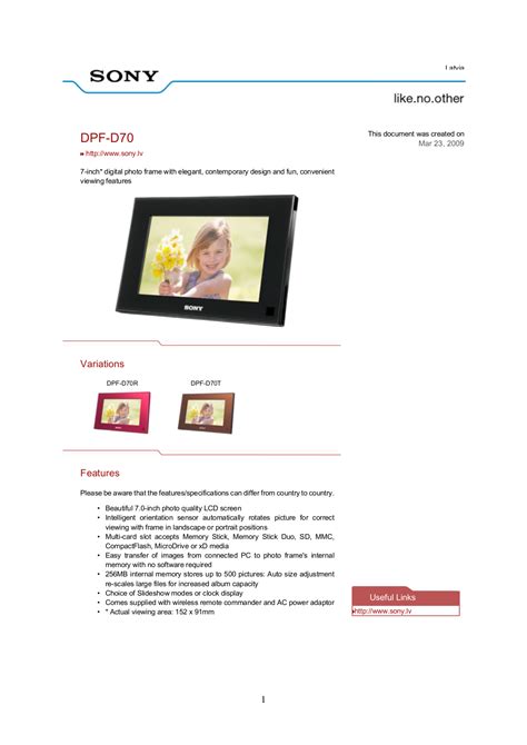 Manuale dony digital photo frame dpf d70. - Roland vs880 ex vs880ex vs 880 service manual.