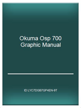 Manuale grafico di okuma osp 700. - Yamaha pw 80 manuale del motore.
