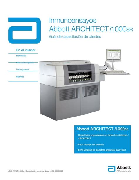 Manuale operativo del sistema abbott architect. - Answer key understing pathophysiology study guide.