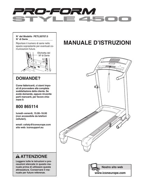 Manuale utente del tapis roulant proform sears. - Manual de alcatel one touch 918.