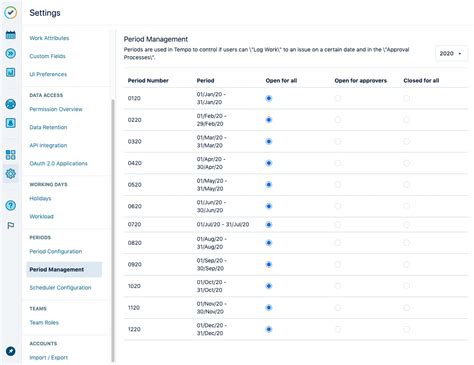 Manually Opening and Closing Timesheet Periods - Tempo Cloud