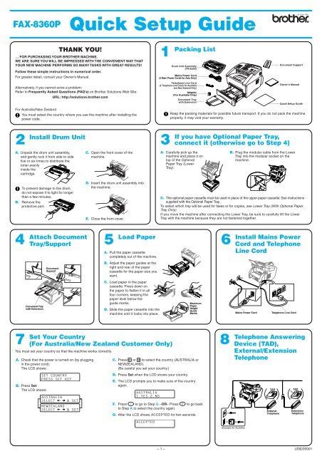 Manuals – Quick Start Guides and Installation Guides