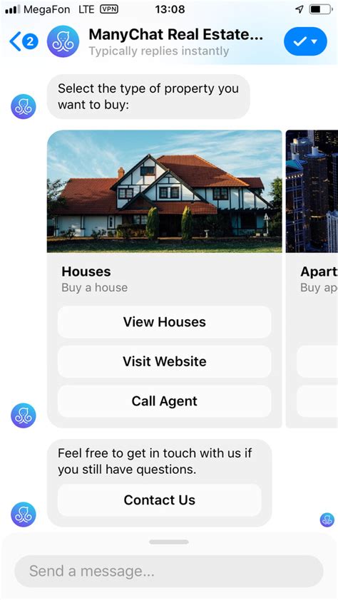 Manychat Real Estate Template