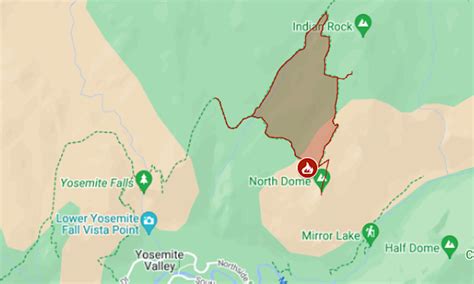 Map: Pika Fire closes Yosemite trails; smoke reaches hazardous level