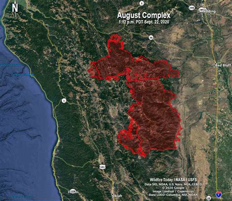 Map: Smith River wildfire at edge of Northern California town