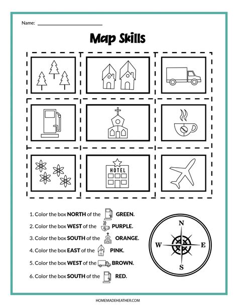 Map Activity Worksheets