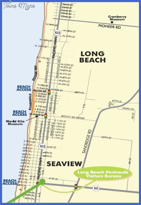 Map Long Beach Washington Beach Map