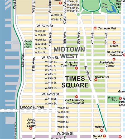 Map Of Midtown Nyc